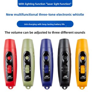 Sifflet électronique rechargeable par USB, haute intensité sonore avec lumière LED pour les sports de plein air et les situations d'urgence - Product Image 2