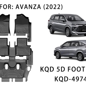 พรมปูพื้นรถยนต์ 3 มิติ 4 มิติ 5 มิติ คุณภาพสูงสุด 5 ชิ้น กันน้ำ วัสดุ TPO/TPE สำหรับรถยนต์ AVANZA - Product Image 2