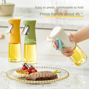 Pulverizador Aceite cocina hornear ensalada barbacoa utensilios vidrio Spray dispensador botella 280Ml aceite de oliva rociador botella para cocinar - Product Image 6