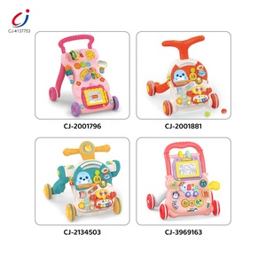Chengji, andadores educativos multifunción para bebés, carrito de empuje, juguete musical de dibujos animados, elefante, andador para bebés para niños pequeños - Product Image 5