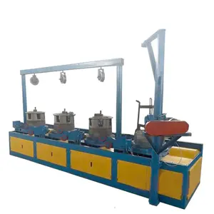 fully automatic top hardware 550 pulley straight line steel iron wire rod drawing machine price