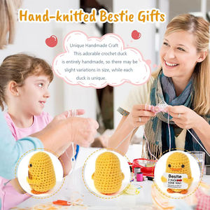 手工搞笑钩针鸭娃娃正能量羊毛室装饰可爱情感支持妈妈圣诞礼物 - Product Image 4