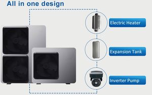 Pompe à chaleur air-eau monobloc CE Erp R32 Wifi 10kw 20kw 23kw 30kw 40kw EVI DC Inverter - Product Image 3