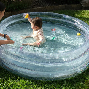 Hồ bơi bơm hơi di động trong suốt Flash bé bơi bơm hơi Hồ bơi hồ bơi bơi ngoài trời - Product Image 1