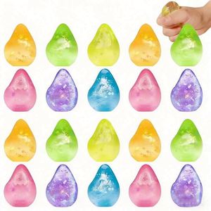 Snowflake Ice Cube Rubber Squeeze Toy Slow Rebound Anti-Stress Toy for Girls & Boys <b>Hands</b>-On Stress Relief Focus Fidget Toy - Product Image 2