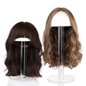 Judaica rõ ràng <span class=keywords><strong>Acrylic</strong></span> Tóc Giả đứng với đầu bọt hiển thị thanh lịch Rack cho tóc giả - Product Image 5