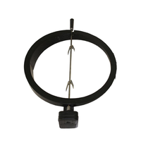 Kit de rôtissoire électrique au charbon de bois Kimstone Kamado pour cuisine extérieure moderne, en fonte noire de haute qualité, résistant à la corrosion