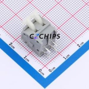 255-402 Spring Terminal Block Through hole Component (THT),P=5.08mm Connector 1x2P 5.08mm Gray 2P - Product Image 2