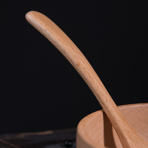 Cucchiai in Legno Lucidato ad Acqua Stile Giapponese con Manico Lungo per Miele, <span class=keywords><strong>Caffè</strong></span> e Zuppa di Riso per Bambini, Prodotti all'Ingrosso a Fujian - Product Image 4