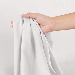 Sábana Ajustable Queen Blanca, 800 Hilos, 100% Algodón, 24 Bolsillos Profundos, Tejido Satinado, Uso Doméstico, 1 Pieza - Product Image 1