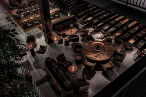 Fashion Liquor Store Intérieur Commercial Display Designn Comptoir de bar à whisky personnalisé Île d'affichage de pub en bois - Product Image 6