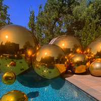 Sphères de miroir gonflables Mariage Noël Disco Discothèque Décoration Gonflable Grand Miroir Brillant Ballons Boules pour les vacances