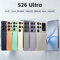 S26 Ultra Versión Global 2026, Teléfono Inteligente Android 5G, 16GB 1TB, Pantalla de 7.3 Pulgadas, Batería de 7800mAh, Cámara de 108MP, Desbloqueado, Doble SIM, Reconocimiento Facial