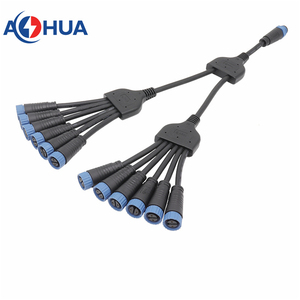 Diviseur de ligne de branches multiples en forme de Y pour l'industrie de l'éclairage LED, étanche IP65 IP67 <span class=keywords><strong>prise</strong></span> <span class=keywords><strong>jack</strong></span> 4 broches Y-PVC-08 - Product Image 6