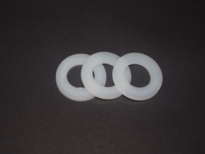 Kit de rondelles plates en nylon PA66 pour usage mécanique et électrique, 15 tailles, rondelles en plastique blanches pour vis et boulons M2-12 - Product Image 4