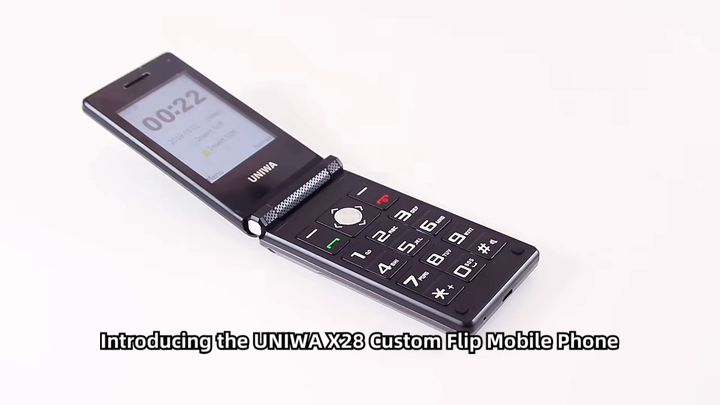 UNIWA X28 Wholesale Flip Mobile Phone 2.8/1.77 Inch Dual Screen Folding ...