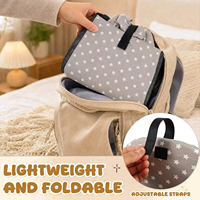 Housse de siège de chariot de courses pliable et rembourrée en polyester durable pour bébé, 2-en-1 portable avec poches de rangement et sac spécial