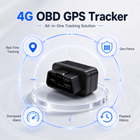 Traceur GPS GSM OBD Plug & Play pour Voiture, Faible Consommation d'Énergie, Consultation du Kilométrage en Temps Réel, Compatible Google Maps et PC, Dispositif pour Véhicule