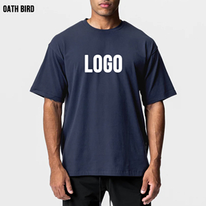 95% algodón 5% <span class=keywords><strong>Elastano</strong></span> 230gsm de gran tamaño Tshrt personalizado logotipo privado etiqueta Fitness gimnasio ropa deportiva ropa lisa en blanco hombres camiseta - Product Image 1