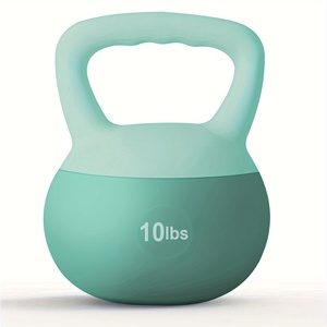 Kettlebell in PVC da 10 a 30 libbre con impugnatura larga <span class=keywords><strong>e</strong></span> riempimento in sabbia di ferro per allenamento della forza <span class=keywords><strong>e</strong></span> fitness domestico - Product Image 5