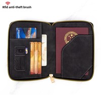 Nouvelle Housse de Passeport Personnalisée Multicolore en PU Épaissi, Portefeuille de Voyage Antivol avec Lecteur de Cartes Intégré, Cadeaux de Bienvenue