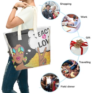 Bolsos de Mano Personalizados Betsy Johnson, Bolso de Hombro de Lona, Bolso Tote Transparente, Bolso de Playa - Product Image 5