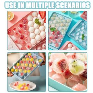 Moule à glaçons sphériques Xdh765, 33 cavités, mini-bac à glaçons circulaires, vente chaude - Product Image 6