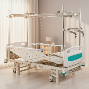 Cama de Tracción Ortopédica de Acero al Carbono para Hospital 2026 con Estante de Tracción de Acero Inoxidable y Cabecera y Pie de Cama de ABS - Product Image 1
