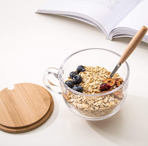 Tazza di latte di caffè tazza di colazione tazza di caffè creativa tazza di vetro di succo con buona mattina - Product Image 5