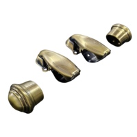D027 Accesorios para Ataúdes de Hierro Estilo Americano y Europeo, Asa con Acabado Pulido, Personalizable