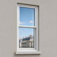 Ventanas Residenciales Impermeables con Doble Vidrio Templado, Sistema de Deslizamiento con Marco de Aluminio con Rotura de Puente Térmico
