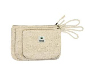Petite pochette en coton brodée pour maquillage <span class=keywords><strong>de</strong></span> voyage, sac cosmétique en toile - Product Image 4