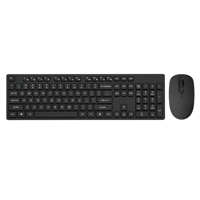 Super Slim 2.4GHz Aluminum Silver Full-Size Keyboard Mouse Combo BT Wireless IT DE RU US Layout