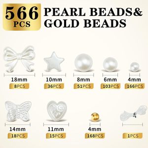 Kit de fabrication de bijoux DIY : Perles, papillons, cœurs, étoiles, rondes – Fournitures pour bracelets en résine plastique – 10 compartiments - Product Image 2