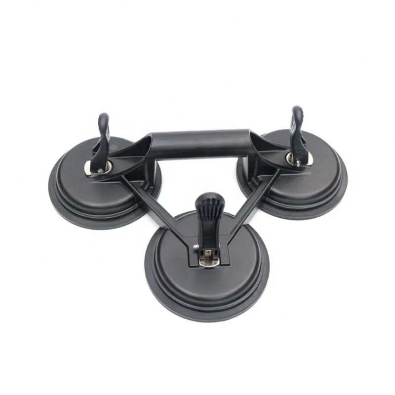 Matt Black Three Plates Glass Moving