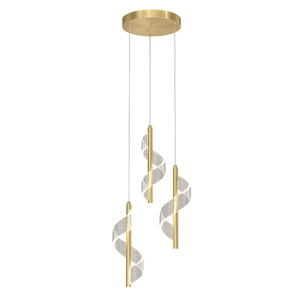 <span class=keywords><strong>Luminaire</strong></span> suspendu pour <span class=keywords><strong>salle</strong></span> à <span class=keywords><strong>manger</strong></span> en acrylique LED4W <span class=keywords><strong>contemporain</strong></span>, design unique, or + transparent, fabriqué en Chine - Product Image 2