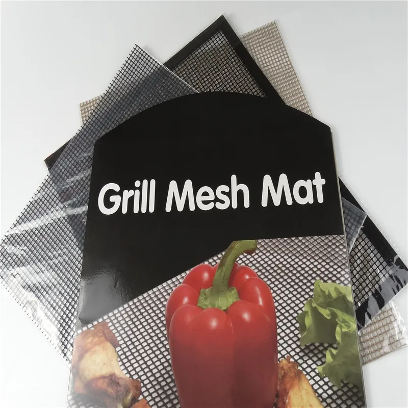 Food grade herbruikbare bbq grill anti-aanbak mesh mat