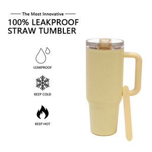 Stainless Steel Tumbler 40oz <b>Large</b> Capacity Insulated <b>Mug</b> With Sippy Spout For Travel - Product Image 5