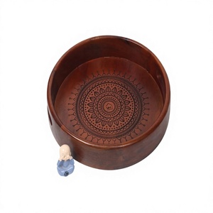 Bandeja de Servir Cuadrada de Madera Tradicional Premium para el Hogar, Cocina, Restaurante, Oficina, Mesa de Comedor, Organización de Bodas y Aniversarios - Product Image 1