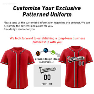高品質な無地の野球ユニフォームセット、完全カスタマイズ可能で個人やチームにワンストップで準備完了 - Product Image 5