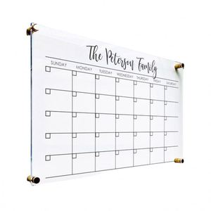 Segno di primavera montato a <span class=keywords><strong>parete</strong></span> grande <span class=keywords><strong>Plexiglass</strong></span> calendario mensile acrilico personalizzato - Product Image 1