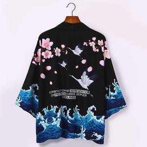 Kimono Japonés para Hombre, Cárdigan, <span class=keywords><strong>Haori</strong></span>, Yukata, Kimono Masculino, Estilo Samurái, Ropa Urbana Japonesa, Chaqueta - Product Image 5