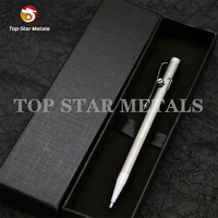 Lockartist — Mini stylo tactique TC4 en titane, outil d'extérieur automatique, porte-clé Portable, pour écriture, outils avec fenêtre brisée