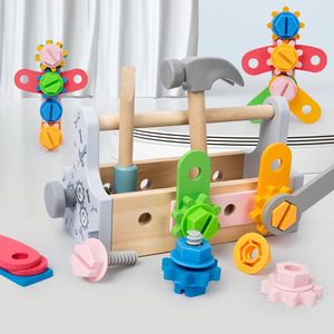 Hot New Montessori Carpenter Tool Set <span class=keywords><strong>Caja</strong></span> <span class=keywords><strong>de</strong></span> <span class=keywords><strong>herramientas</strong></span> <span class=keywords><strong>de</strong></span> <span class=keywords><strong>madera</strong></span> para juego <span class=keywords><strong>de</strong></span> rol <span class=keywords><strong>de</strong></span> simulación Juguete educativo con <span class=keywords><strong>caja</strong></span> <span class=keywords><strong>de</strong></span> <span class=keywords><strong>herramientas</strong></span> - Product Image 2