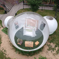 Tente gonflable en PVC pour événements en plein air, chambres à bulles transparentes gonflables, dôme, maison à bulles, hôtel à bulles