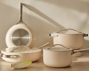 ชุดหม้อและกระทะโลหะไม่ติดกระทะมูลค่าสูงสำหรับเตาแก๊สและเตาแม่เหล็กไฟฟ้ารวมถึงกระทะทอดและกระทะซุปที่ทนทาน - Product Image 1