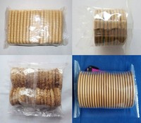 Machine de remplissage de crème pour biscuits sandwich, ligne de production et d'emballage de biscuits, emballageur haute vitesse sans plateau pour biscuits