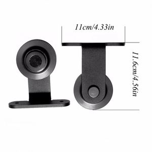 Riel de colgar superior WEKIS de diseño moderno, rodillo de acero negro para puertas correderas de armario, material de latón para edificios - Product Image 5