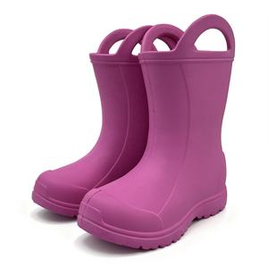 Bottes de pluie légères pour enfants en EVA 100% imperméables pour tout-petits-Chaussures unisexes de jardin et de saut en flaque (ODM/OEM) - Product Image 3