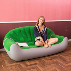 Dropshipping lit double floqué siège paresseux extérieur matelas gonflable chaise <span class=keywords><strong>sexuelle</strong></span> chaises et canapés gonflables - Product Image 2
